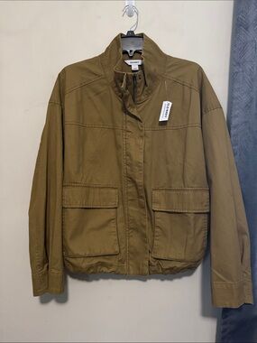 NWT Old Navy Women's Olive-Tan Utility Jacket